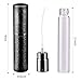 Gotofine Perfume Atomizer Perfume Bottles, Portable Travel Mini Refillable Spray Bottle 5ml, Funnel & Dropper Included (Black)