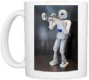 Photo Mug of Trumpet-playing robot at the Toyota Kaikan Visitor s Center in Toyota City