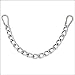 HILASON 9-1/2 Western Easy Clip Curb BIT Chain Heavy Duty Chrome Steel W/SNAPthumb 1
