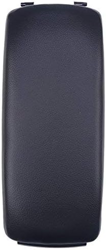 FollowHeart Synthetic leather center console cover Direct armrest cover, black (A6)