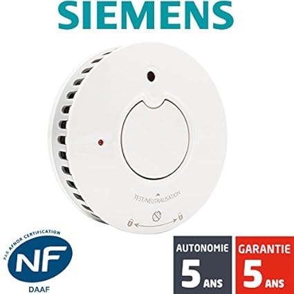 Siemens - Detector de humo NF Siemens Delta Reflex 5TC1292-1, autónomo