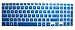 Translucent Blue Ultra Thin Soft Silicone Gel Keyboard Protector Skin Cover for 15.6-Inch Asus VivoBook A551L K551LN N551LN N551JK S551LA S551LN S551X V551 V551LA V551LB R553L R553LN Transformer Book Flip TP500LA TP500LN series US Layout(if your 