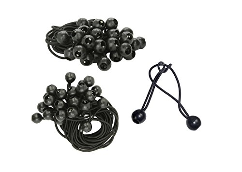 100 Piece 6" Ball Bungee Cord Tie Down Plastic Toggle Balls Straps For Tarp Tents Canopies