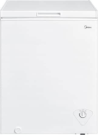 Midea MRC050S0AWW Chest Freezer, 5.0 Cubic Feet, White