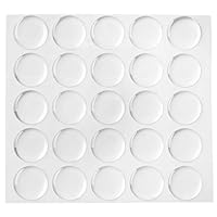 Beadaholique 100-Piece Epoxy Stickers for Bottle Cap Pendants, 1-Inch, Clear