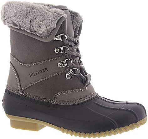 tommy hilfiger rusteen faux shearling lined duck boot