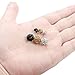 Jstyle 3 Pairs Stainless Steel Cubic Zirconia Stud Earrings for Women Pierced Double Sided Crystal Ball
