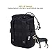 OneTigris Treat Tote Bag & Foldable Dog Bowl 2.5L MOLLE Pouch with Removable Shoulder/Waist Strap (Black-02)