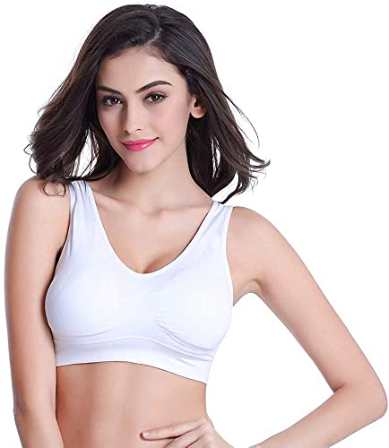 JYRhenium Women Daily Bra Wirefree Stretchy Bra Plus Size