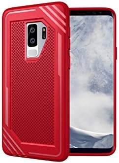 chinstyle Galaxy S9 Plus Case, Premium TPU Bumper Case Anti Slip [Drop Protection] TPU Gel Protective Back Cover for Samsung Galaxy S9 Plus (Red)