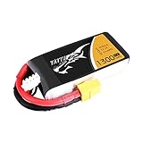 Tattu LiPo Battery Pack 1300mAh 45C 3S 11.1V with XT60 Plug for RC Car Boat Truck Heli Airplane