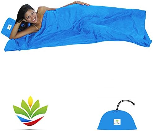 Hammock Bliss Sleep Sack - Travel and Camping Sleeping Sheet - Sleeping Bag Liner and Travel Pillow - Dream in Bliss