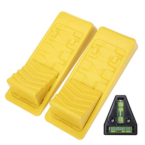 Homeon Wheels RV Leveling Blocks Wheel Chocks Heavy Duty Trailer