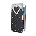 Docooler? Flip Bling Flower Case PU Cover for Samsung Galaxy S5 i9600 (Black)