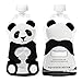 Squooshi Reusable Food Pouch | Panda 6 Pack | Refillable Squeeze Pouches for Kids of All Ages