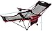 ANIGU Mesh Lounge Reclining Folding Camp Chair with Footrest