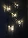 Gedengni Short Candlesticks LED Taper Candle, Remote Candle Sticks Battery Operated Chandelier Flameless Candles with Clip Flickering Warm White Lights for Wedding Party Baroque Chandelier,4inches