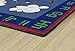 Flagship Carpets CE189-28W Happy World Rug, Children's Classroom Educational Carpet, 5'x8', Rectangle