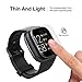 Redluckstar for Fitbit Versa 2 Screen Protector, 3D Tempered Glass Curved Edge Full Cover HD Clear Ultra Fit Bubble-Free Anti-Scratch 9H Protective Glass Film for Fitbit Versa 2 Smartwatch (2 Pack)