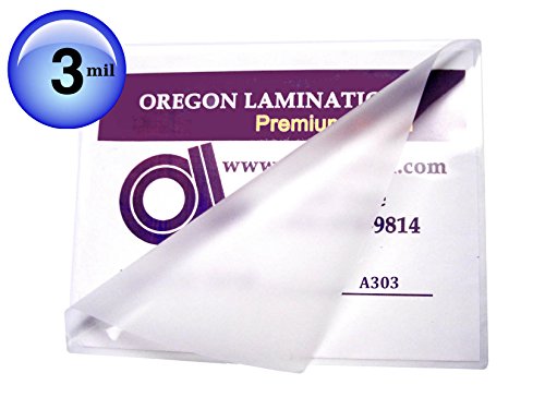 Oregon Laminations Premium A3 size Hot Laminating Pouches 3 Mil 12.25 x 17 (Pack of 100) 311mm x 432mm Clear