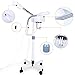 2in1 Facial Steamer, 5X Magnifying LED Floor Lamp Multifunction Spa Professional Humidifier Beauty Facial Clean Skin Care Tool