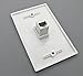 RiteAV 1 Gang 1 Port Cat6 Wall Plate - White
