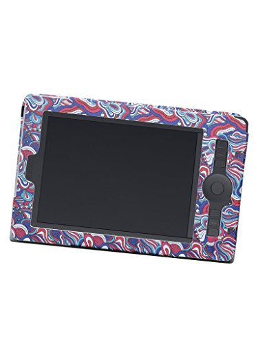 Wacom Intuos Pro PTH451 Case,Mama Mouth Slim-Book Folio Folding Carry PU Leather Cover for Wacom Intuos Pro Small PTH451 Graphics Tablet,Mushroom Fantasy - Thumbnail 2