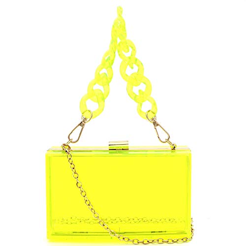 clear hard plastic purse