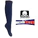 AWS/American Made Slouchy Scrunch Cotton Slouch Socks for Women Shoe Size 5 to 10 (Navy, 3 Pairs)