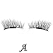 False Magnetic Eyelashes, Outtop Hot Sell Natural 3D Reusable Extension Eye Lashes for Dramatic Costume, 0.2mm Ultra Thin for Deep Set Eyes & Round Eyes Makeup Accessories (A)
