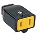 Legrand Pass & Seymour SA155BKCC10 Residential Straight Blade Connector 15-Amp 125-volt Two Pole Two Wire, Black (1 Count)