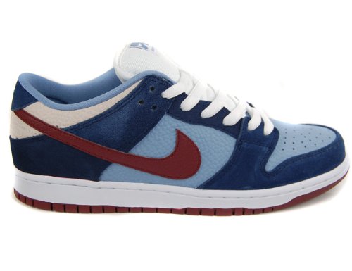 Mens Nike Dunk Low Pro Premium SB FTC Finally Red - Blue