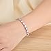 Caperci White Gold Plated Heart Shape Cubic Zirconia Diamond Tennis Bracelet for Women, 7.25