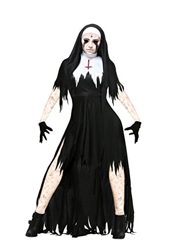 Fun Costumes womens Women's Dreadful Nun Costume