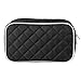ELLIS JAMES DESIGNS Travel Makeup Bag - Make Up Travel Bag - Makeup Brush Case With Compartments Soft Padded Travel Jewelry Roll and Make Up Bags 2-in-1 Cosmetic Cases No Tangle Necklace Case