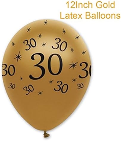 30 40 50 60 Happy Birthday Confetti Decoration Gold Numbers Party Table Scatter Adult Birthday Party Balloons Decor 5pcs gold 30