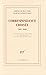 Correspondance croisÃ©e (1937-1940) (French Edition) by 