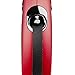 FLEXI New Comfort Retractable Dog Leash (Tape), 16ft, Small, Red, Model Number: CF10T5.250.R