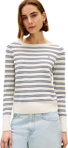 Ww0Ww40099 Pull en Jersey pour Femme, Beige, S