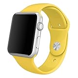 GBSELL New Sports Silicone Bracelet Strap Band For Apple Watch 42mm Yellow