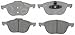 ACDelco Silver 14D1044C (19285973) Ceramic Front Disc Brake Pad Set