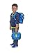 Bixbee Kids Designer Backpack, Blue, Medium