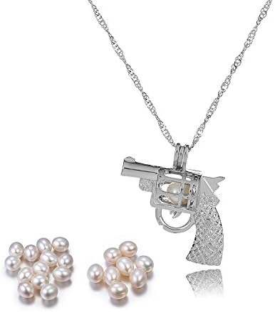 Pearl Necklace Lotus Pendant Locket Pearl Necklaces Pearls in Oyster Kit Set Women Wish Gift