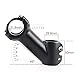 Wake MTB Stem 45 Degree 31.8 90mm Bike Stem Mountain Bike Stem Short Handlebar Stem Riser for Most Bicycle, Road Bike, MTB, BMX, Fixie Gear, Cycling (Aluminum Alloy, Black)thumb 1
