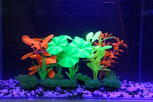 Carefree Fish Aquarium Glowing Plant Food Garde Silica Gel Plants for Fish Tank Decorations Not Silk Not Plastic Not Silicone Artificial Realistic Water Plant - Thumbnail 2
