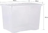 Wham Crystal 4 x 80L Stackable Plastic Storage Boxes with Lids UK Made view 4