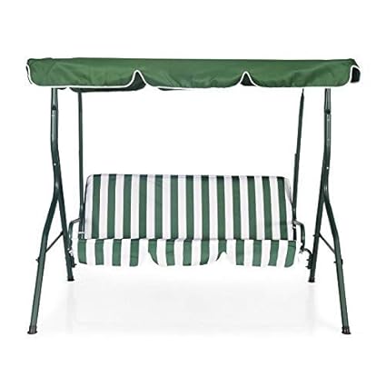 Nilkamal Leisure Garden,Indoor and Outdoor 3 Seater Swing (Green)