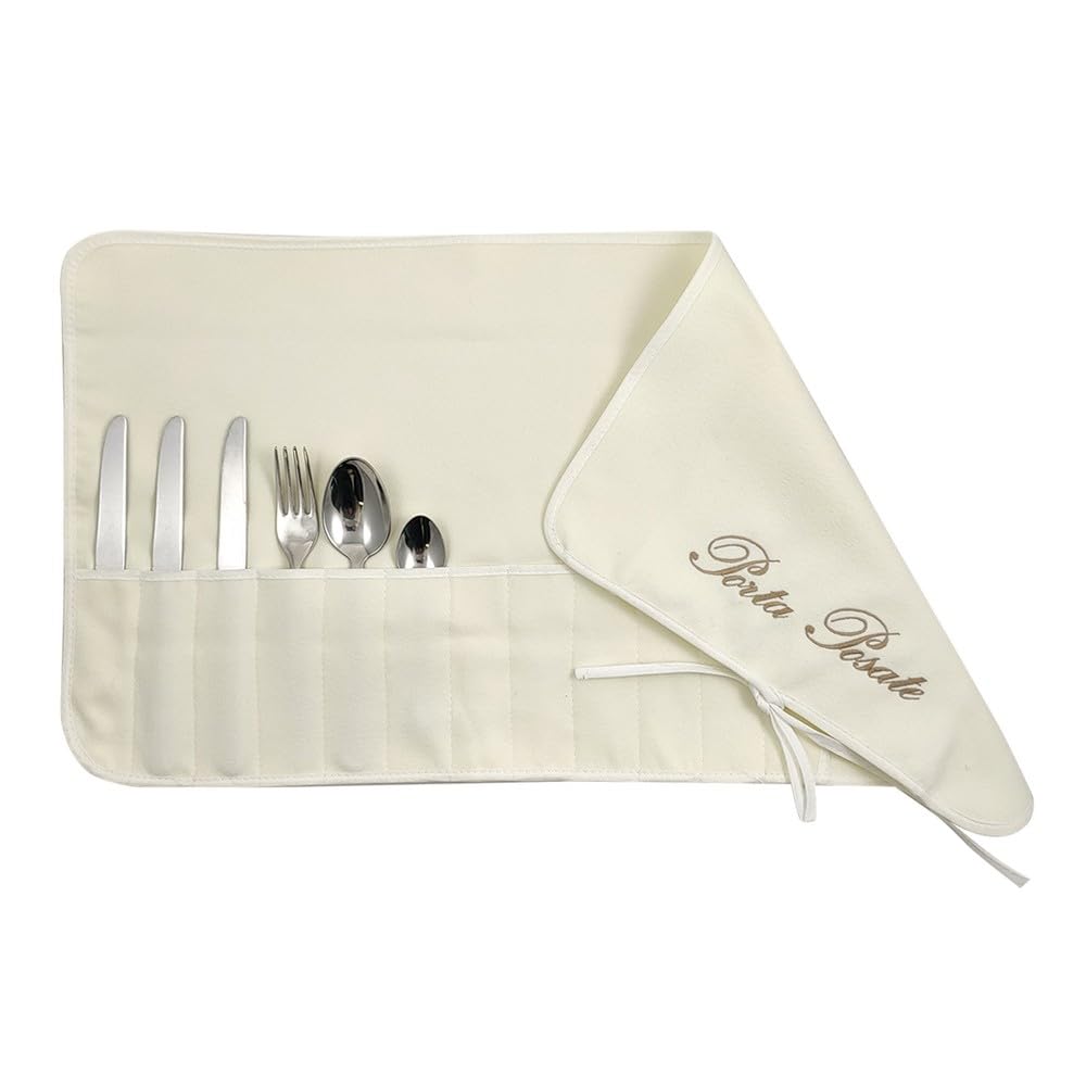 MAGIE DI CASA Unique Beige Cloth Cutlery Holder