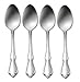 Oneida Chateau Fine Flatware Set, 18/8 Stainless, Set of 4 Teaspoons