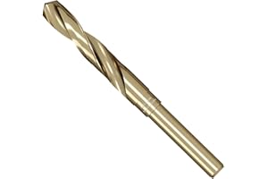 Meccion Cobalt Drill Bit 33/64 Inch High Speed Steel M35 Reduced Shank Twist Drill Bit for Metal, Cast Iron, Stainless Steel, Alloy, Non-Ferrous Etc.